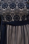 Красивое платье с кружевом 698-02 черное