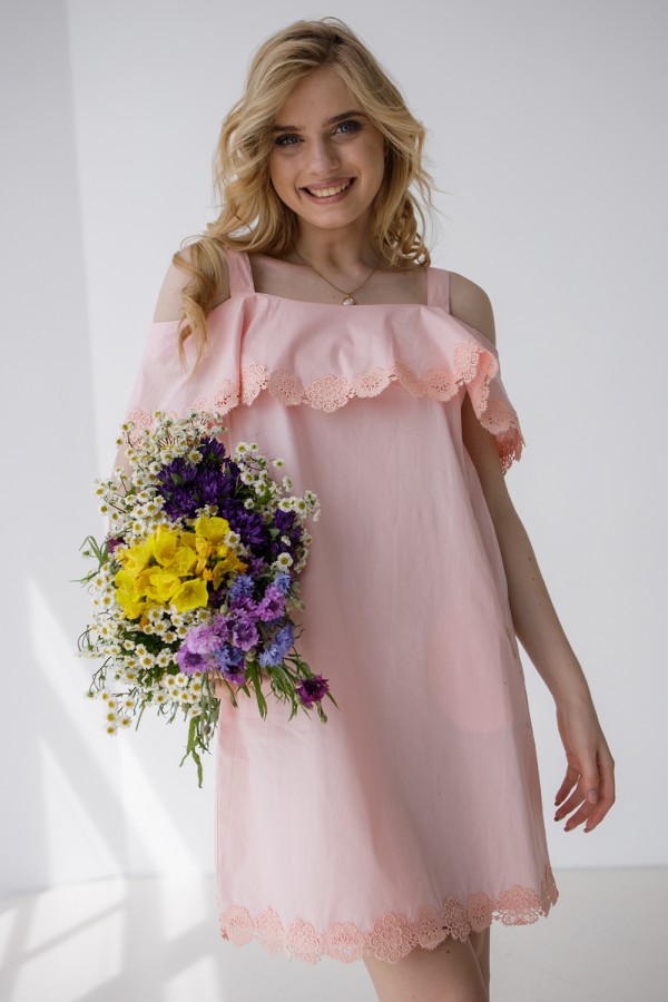 Платье 427-02 розовое
