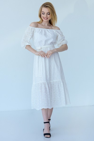 Платье 910-02 белое