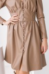 Платье 829-01 коричневое