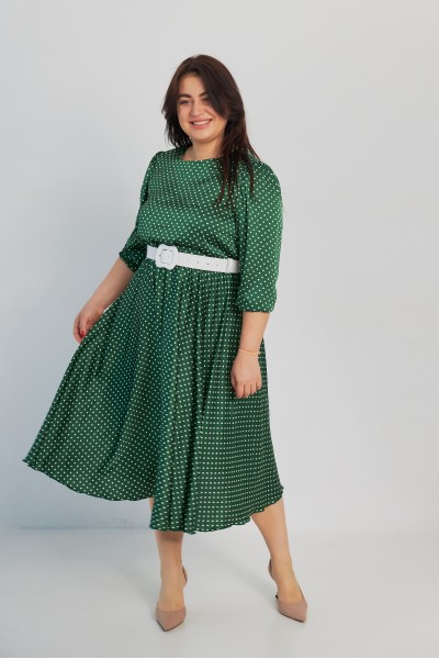 Платье (батал) 212-11 зеленое