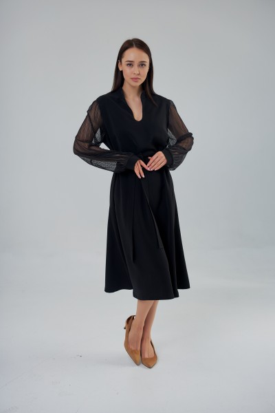 Платье черное 336-02