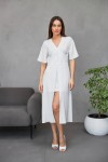 Праздничное платье 393-01 белое