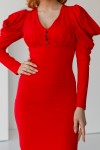Платье 844-02 красное