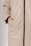 Зимняя бежевая женская куртка 841-01