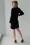 Красиве святкове плаття 187-01 чорного кольору