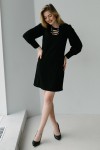 Красивое праздничное платье 187-01 черного цвета