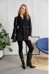 Укорочене пальто 521-01 чорне