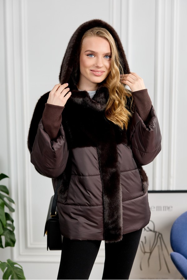 Куртка 522-01 шоколадна