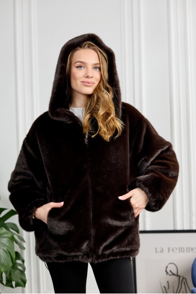 Шубка 534-03 коричнева