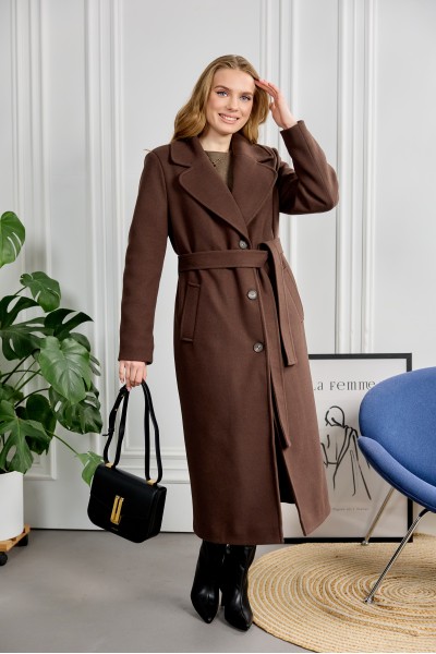 Пальто 544-01 шоколад
