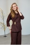 Костюм 546-01 шоколадний