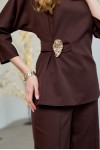 Костюм 546-01 шоколадний