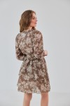 Сукня 499-04 коричнева