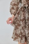 Сукня 499-04 коричнева