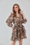 Сукня 499-04 коричнева