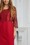 Платье 606-01 красное