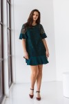 Платье 555/1-03 темно зеленое