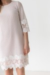 Плаття 583-01 біле з рожевим