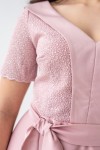 Платье на выпускной 587-02 розовое